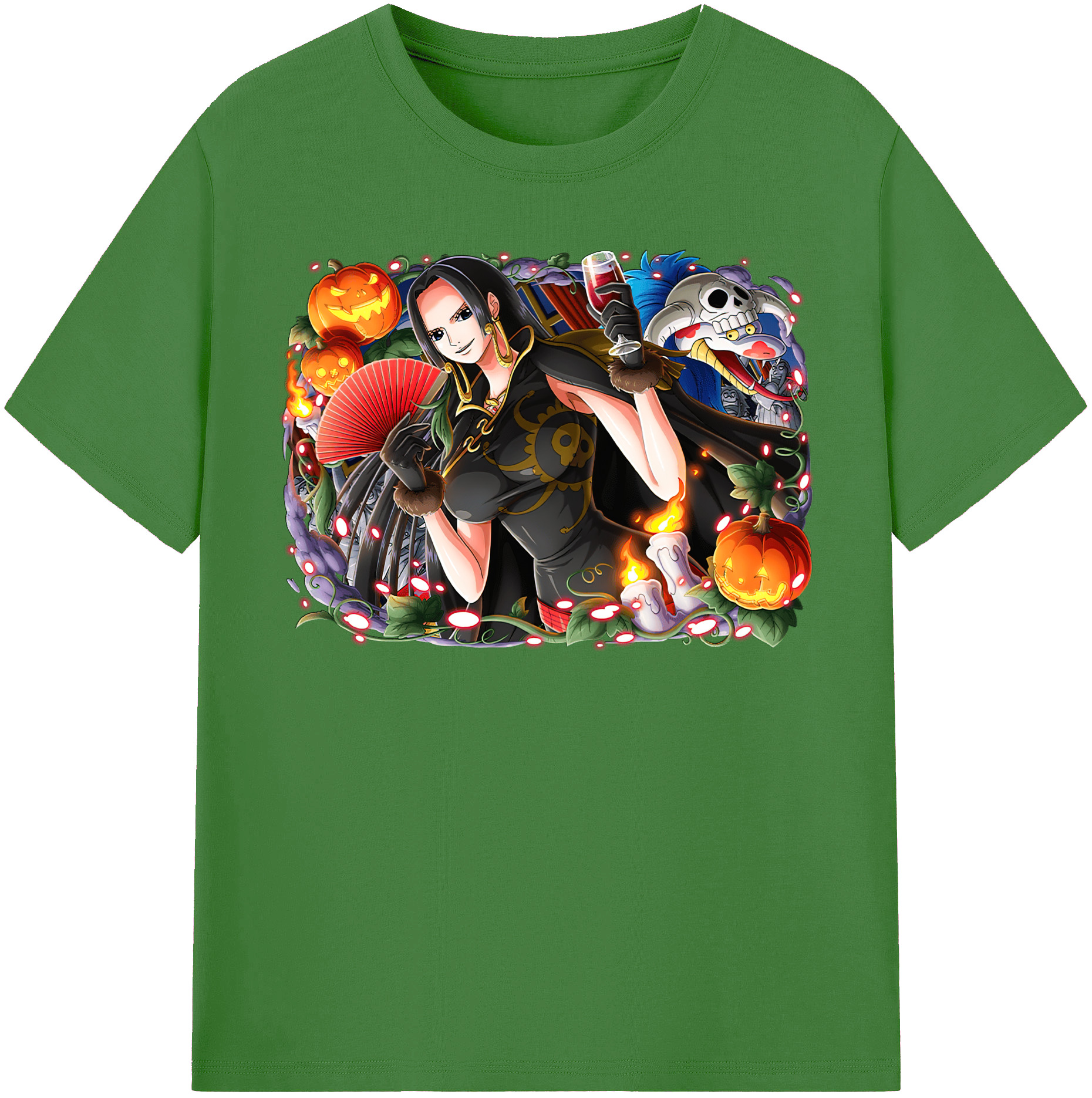 ワンピース ボア・ハンコック ONE PIECE Boa·Hancock レディースカジュアルプリントTシャツ（綿100％）